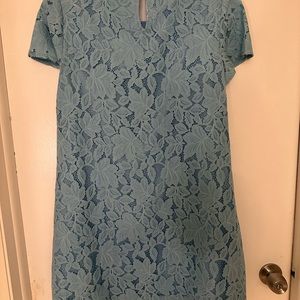 Pretty light blue lace dress, size 6